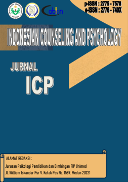 Indonesian Counseling and Psychology is an open access and peer-reviewed scientific journal. This journal publishes original articles related to research, theory development and program application related to the field of counseling and psychology.