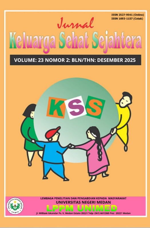 					Lihat Vol 23 No 2 (2025): JURNAL KELUARGA SEHAT SEJAHTERA (In-Press)
				