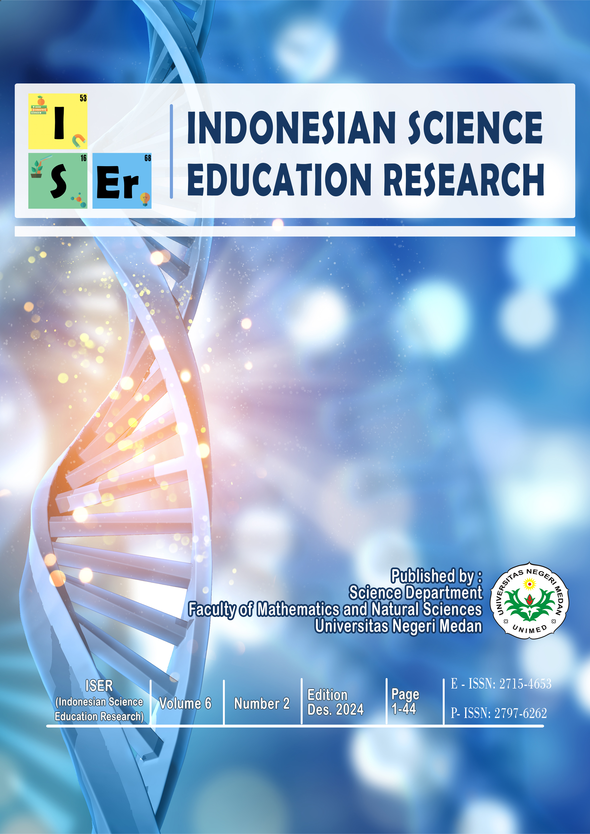 					View Vol. 6 No. 2 (2024): Vol. 6 No. 2 (2024): Indonesian Science Education Research (ISER)
				