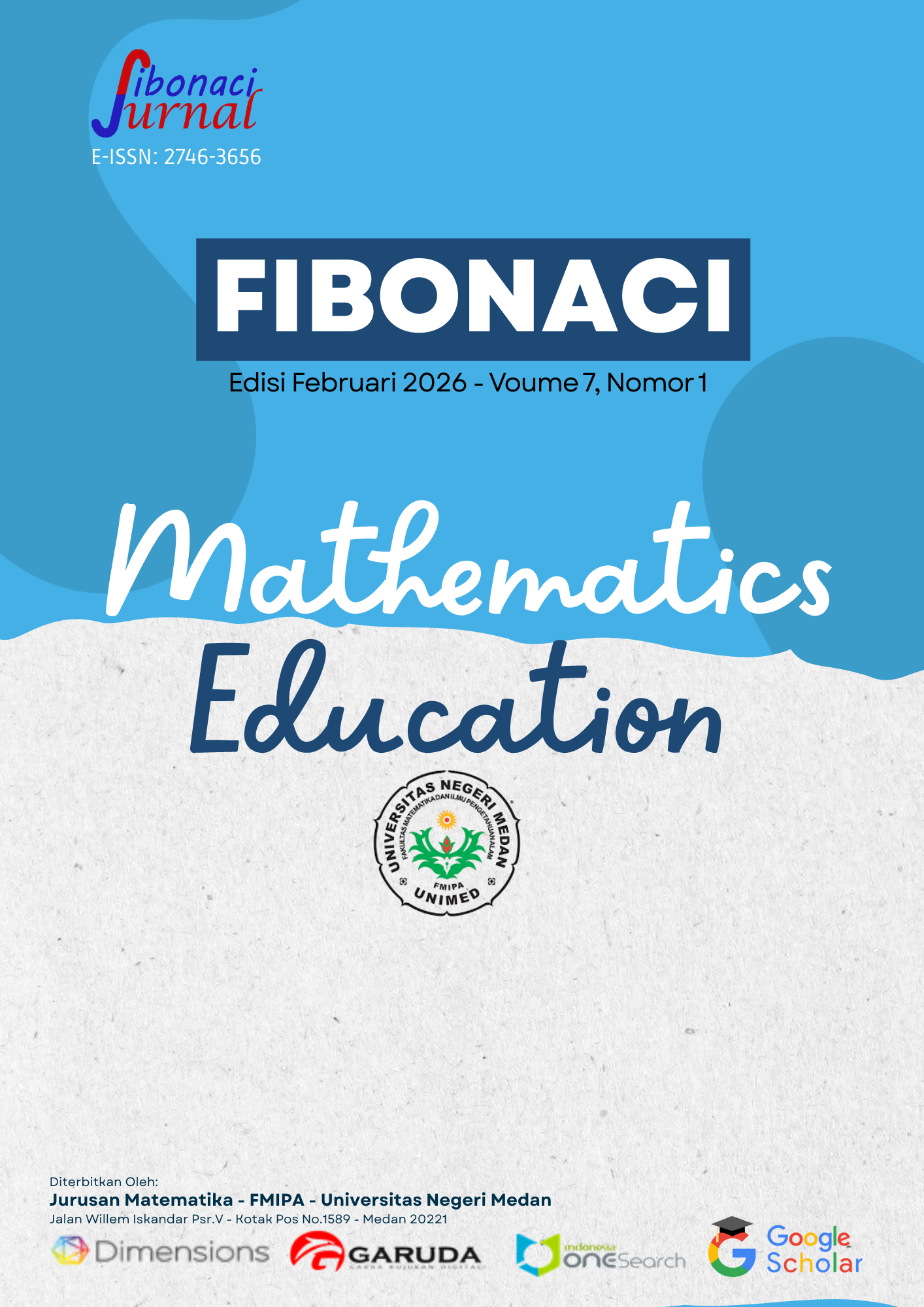 					View Vol. 7 No. 1 (2026): Jurnal Fibonaci: Jurnal Pendidikan Matematika
				