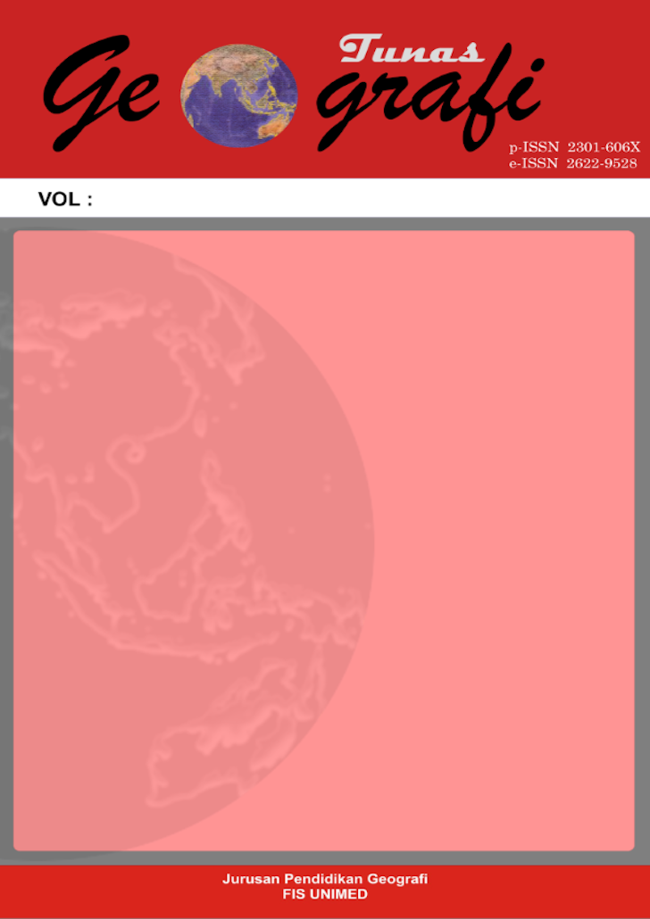 					View Vol. 13 No. 2 (2024): JURNAL TUNAS GEOGRAFI
				