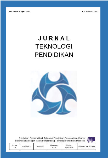 					View Vol. 18 No. 1 (2025): April - Jurnal Teknologi Pendidikan
				