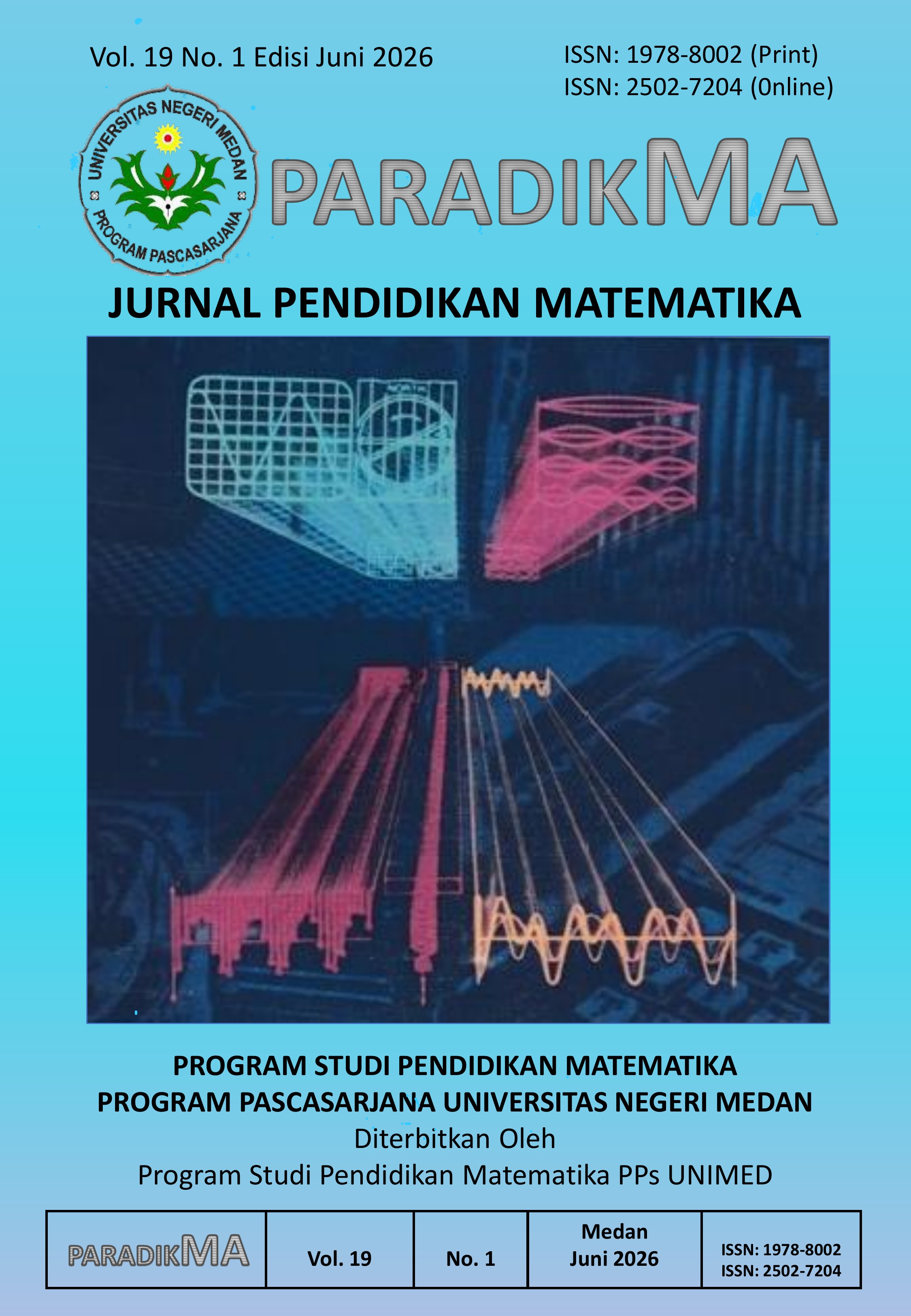 					View Vol. 19 No. 1 (2026):  PARADIKMA JURNAL PENDIDIKAN MATEMATIKA (January - June 2026) 
				