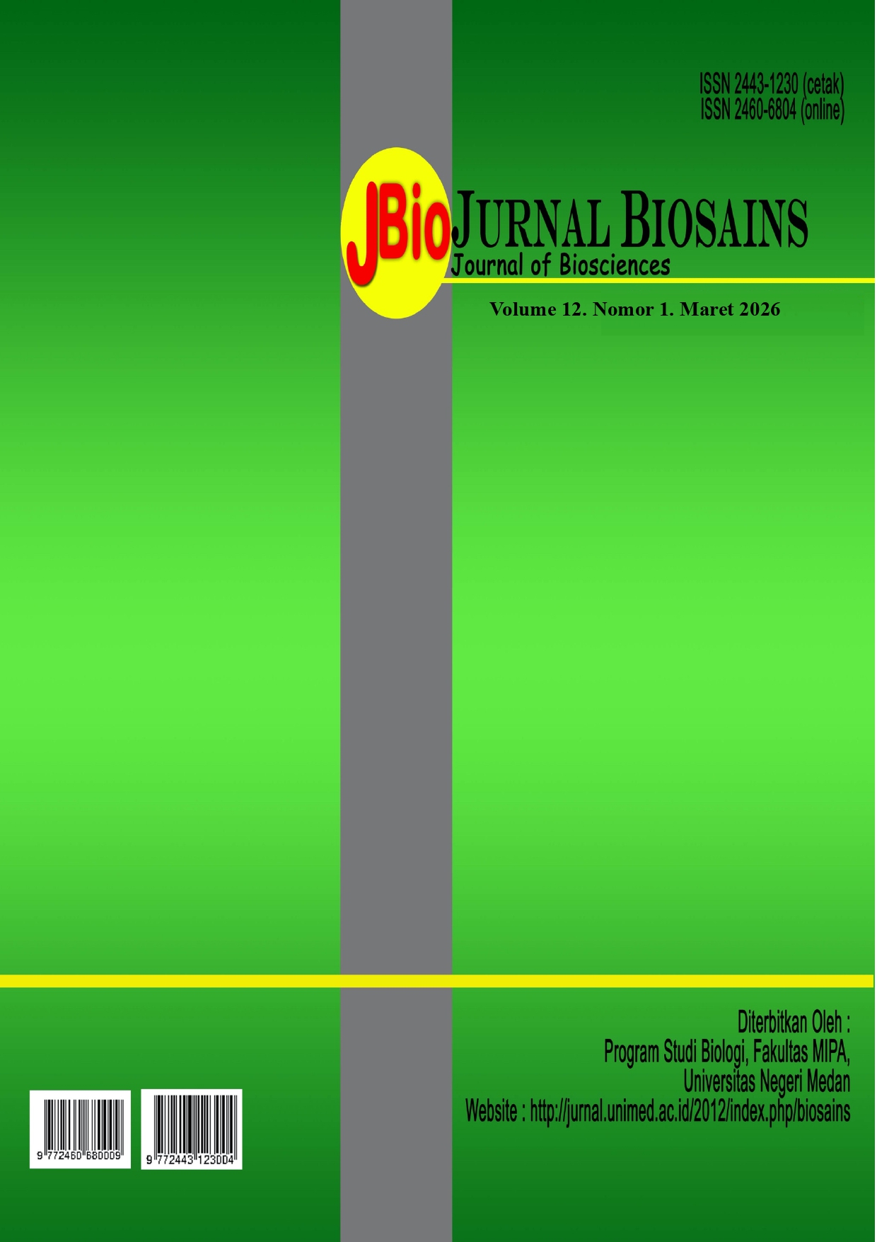 					View Vol. 12 No. 1 (2026): JURNAL BIOSAINS 
				